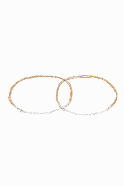 Sterling Silver Adjustable Anklets 