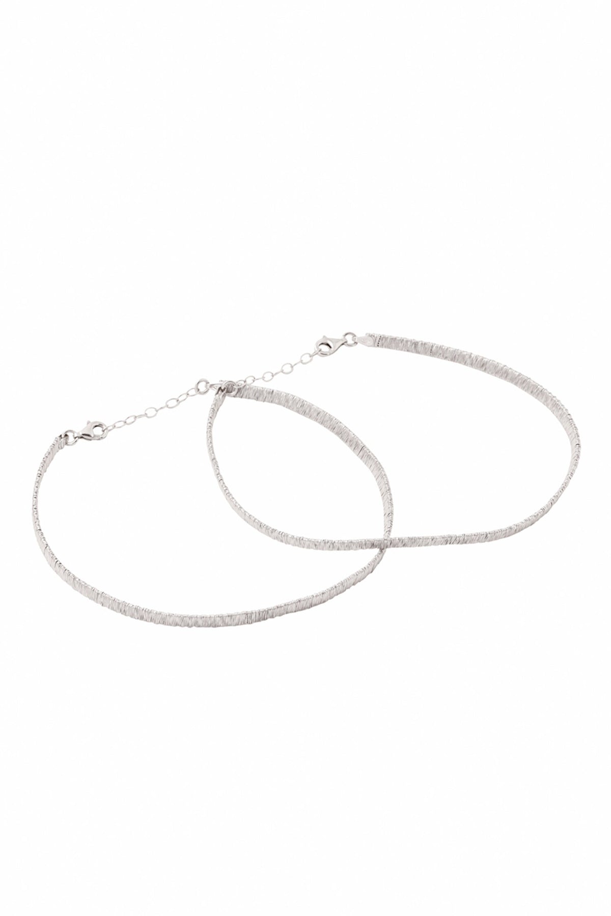 Silver Designer Payal Anklet Set 