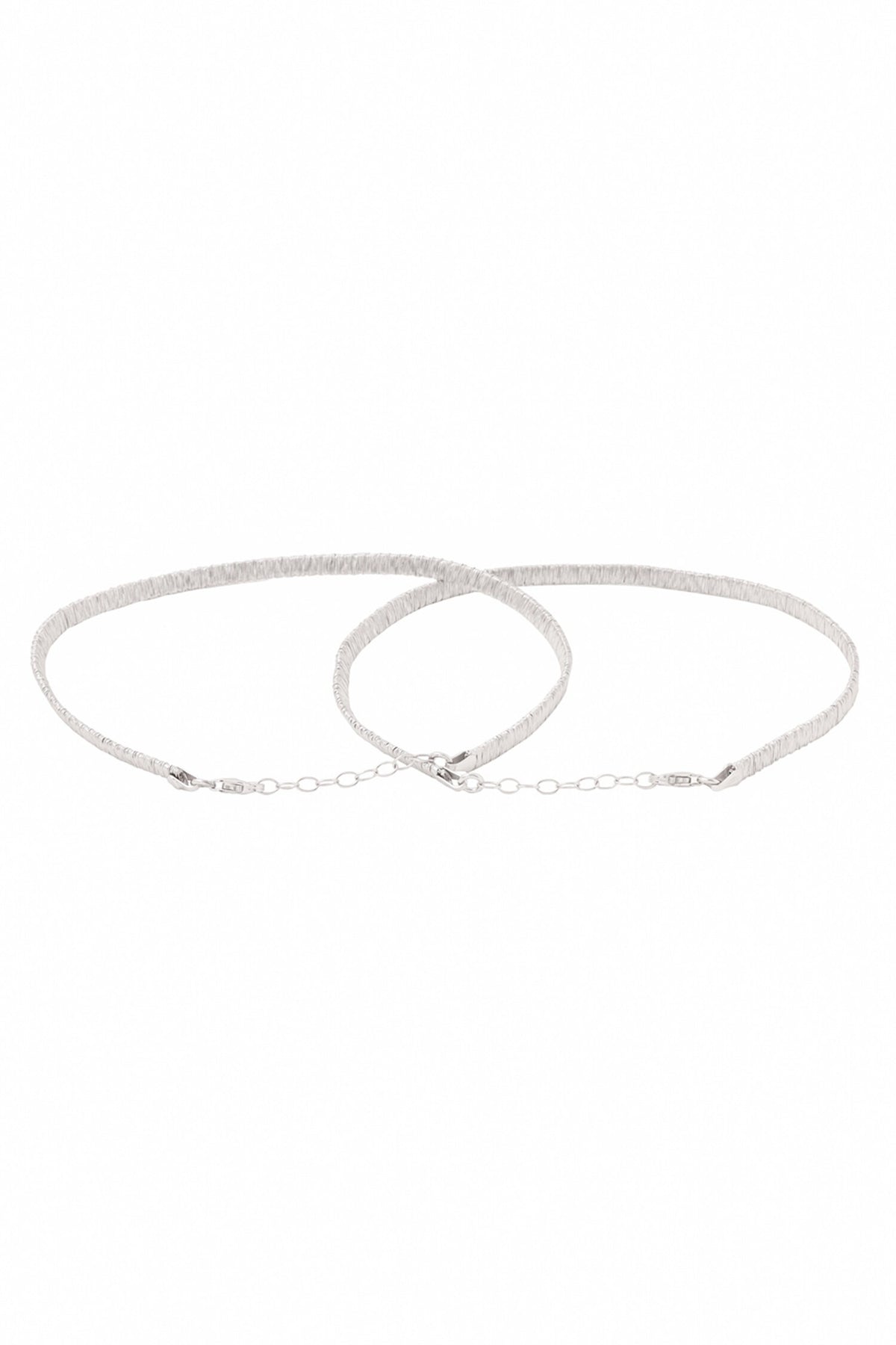 Silver Designer Payal Anklet Set 