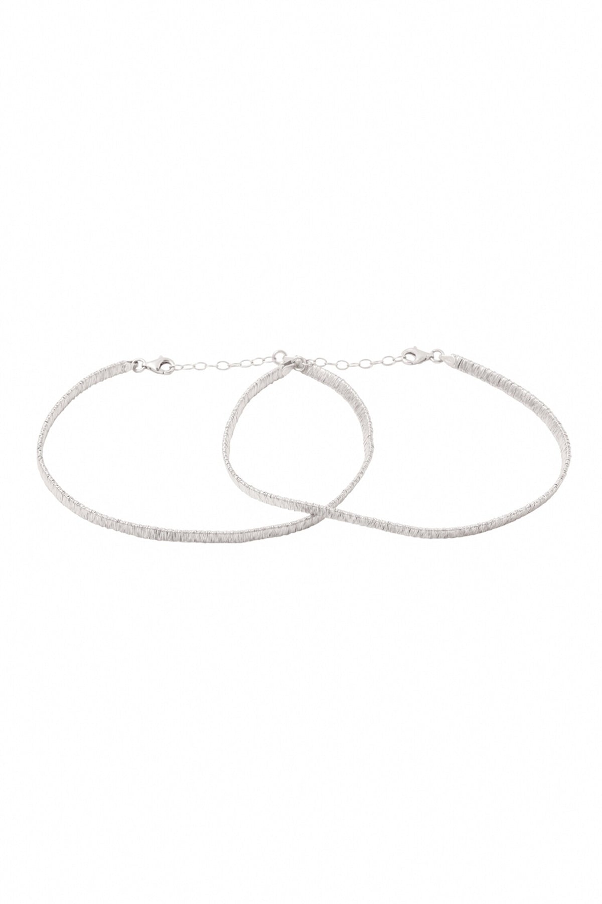 Silver Designer Payal Anklet Set 