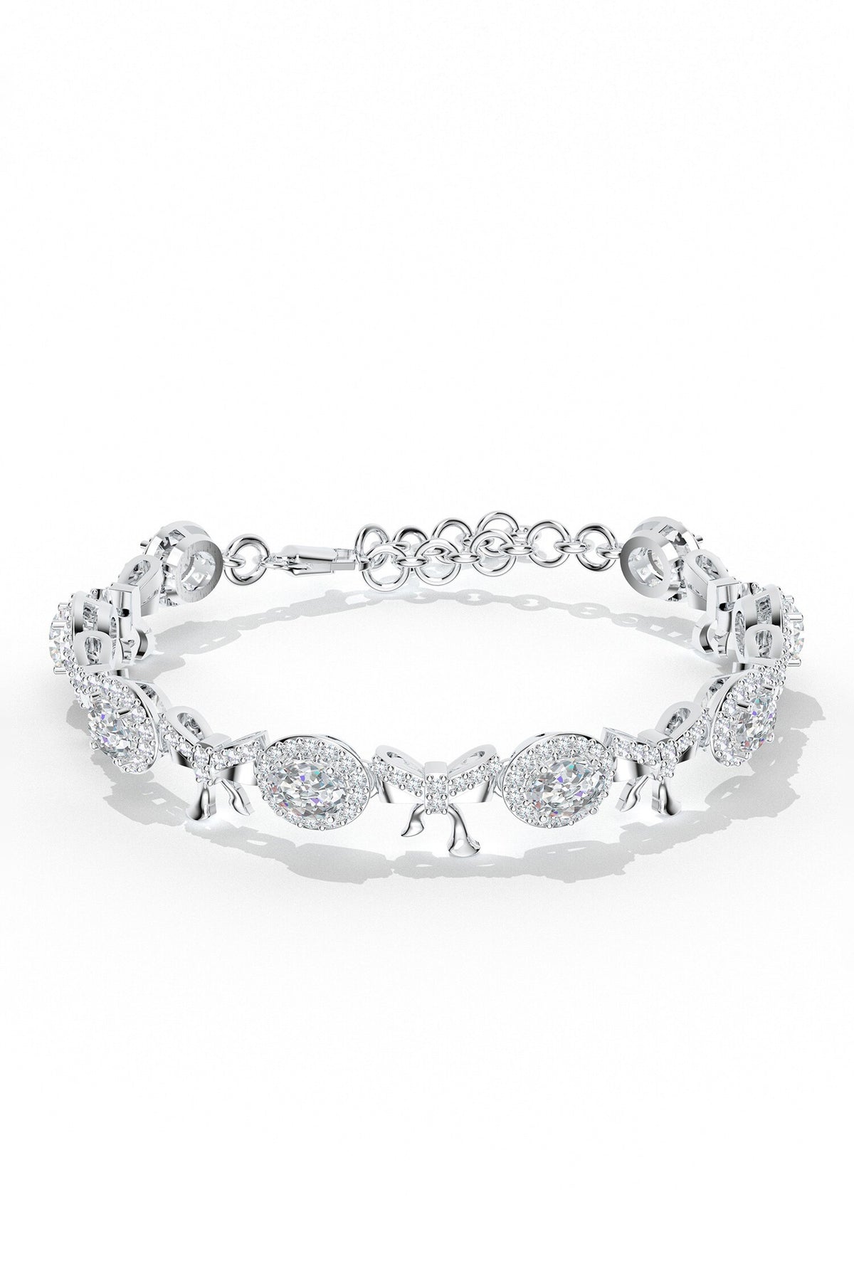 Designer Moissanite Silver Bracelet 