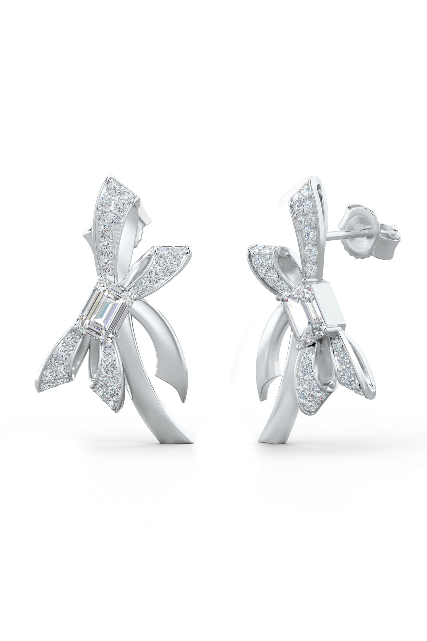 Designer Moissanite Stud Earrings 