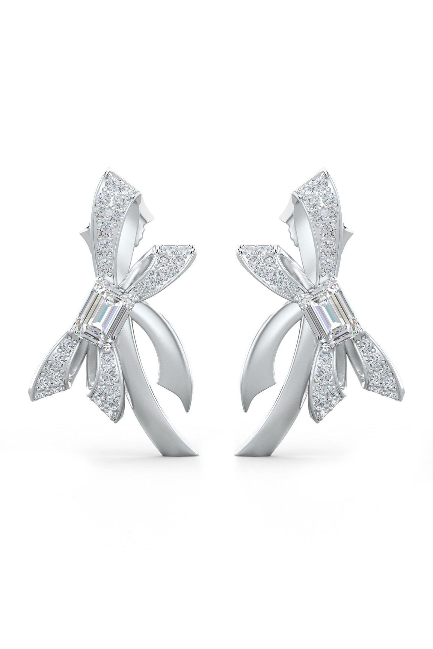 Designer Moissanite Stud Earrings 