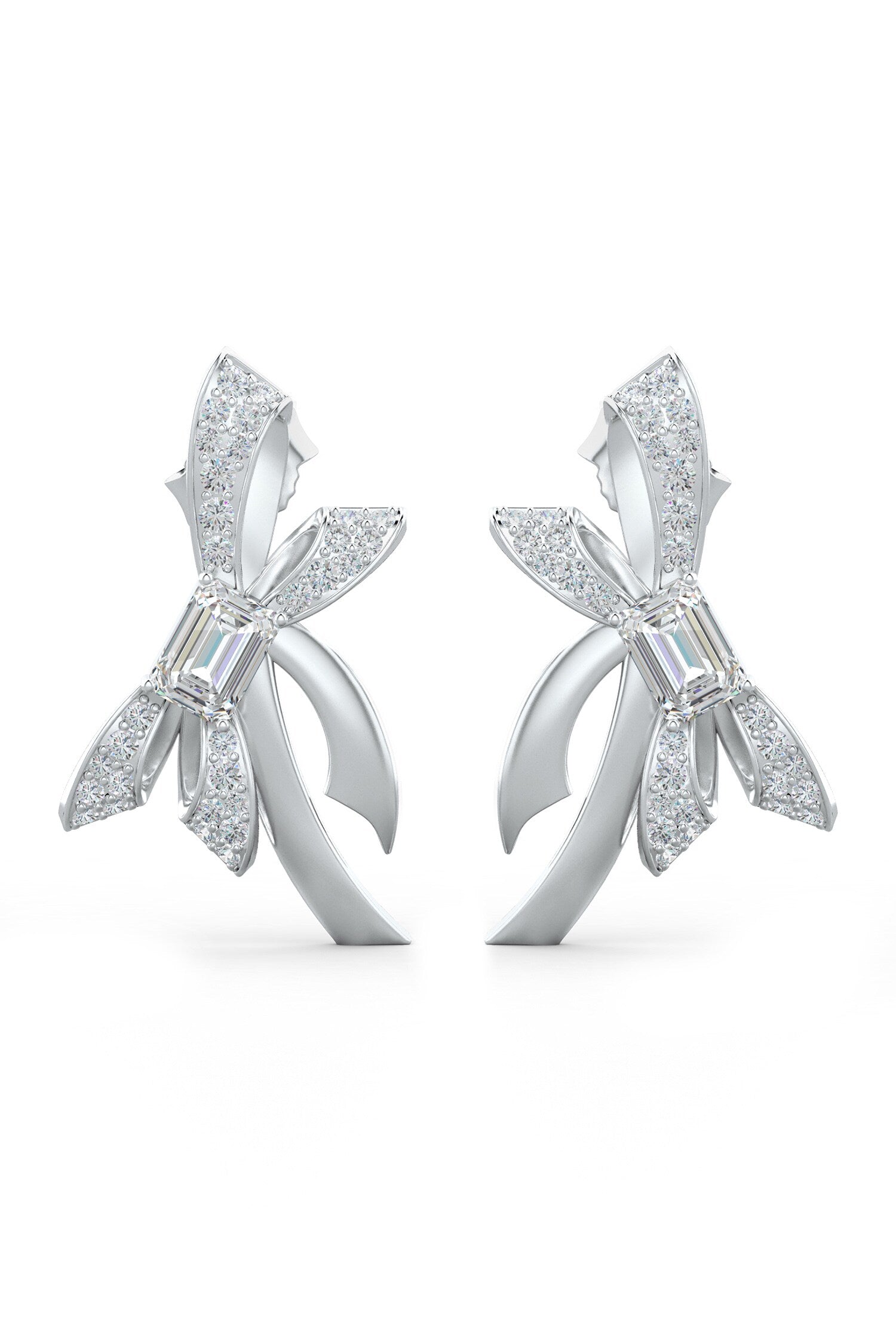 Designer Moissanite Stud Earrings 