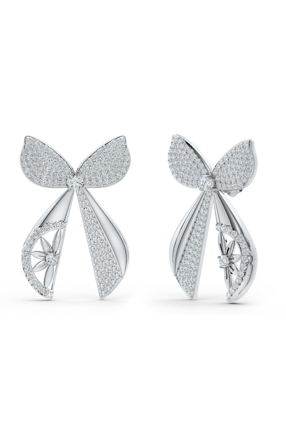 Designer Moissanite Dangler Earrings 