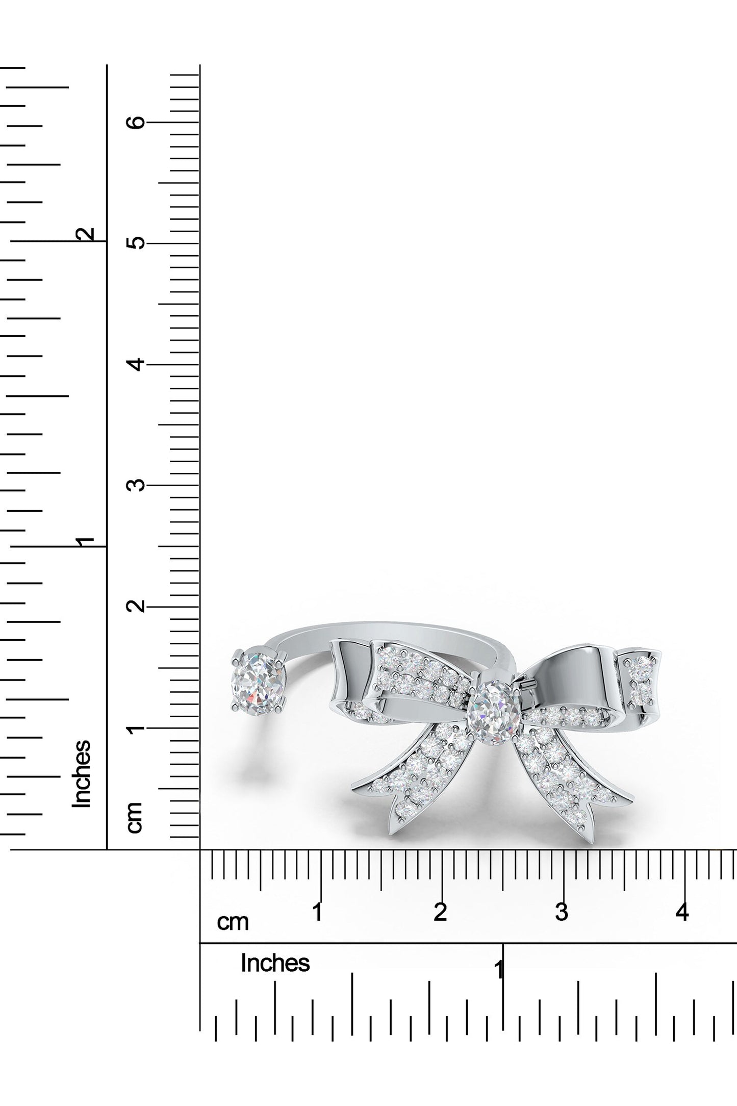Designer Moissanite Bow Ring 