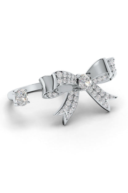 Designer Moissanite Bow Ring 