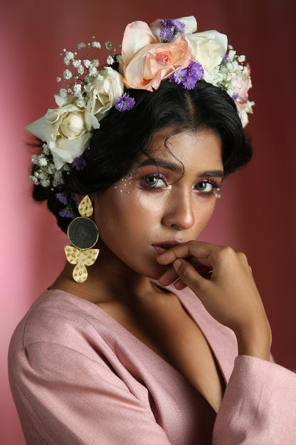 Contemporary Gold Plated Danglers 