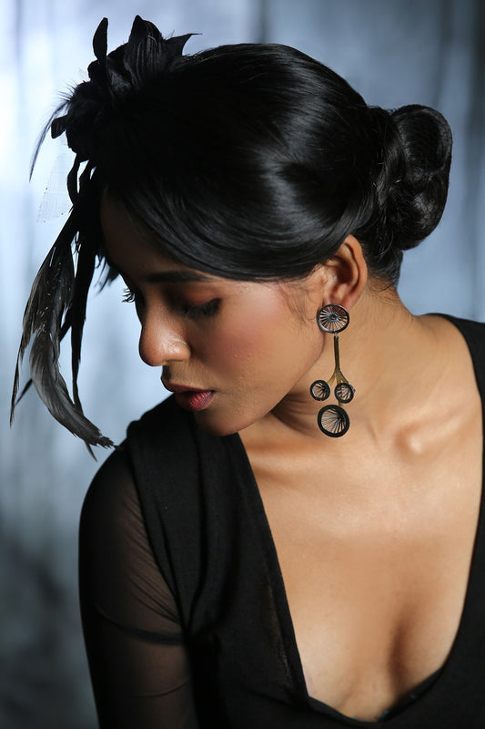 Contemporary Gold Plated Danglers 