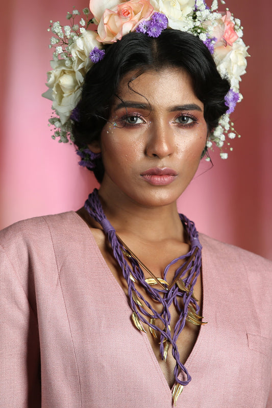Contemporary Gold Plated Neck Piece 