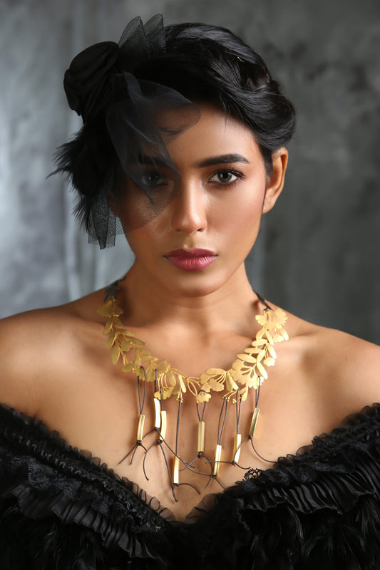 Contemporary Brass Necklace 