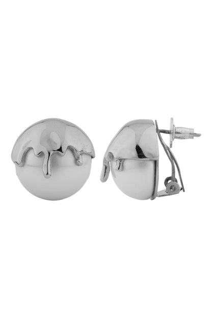 Dune Studs - Chrome Earrings 