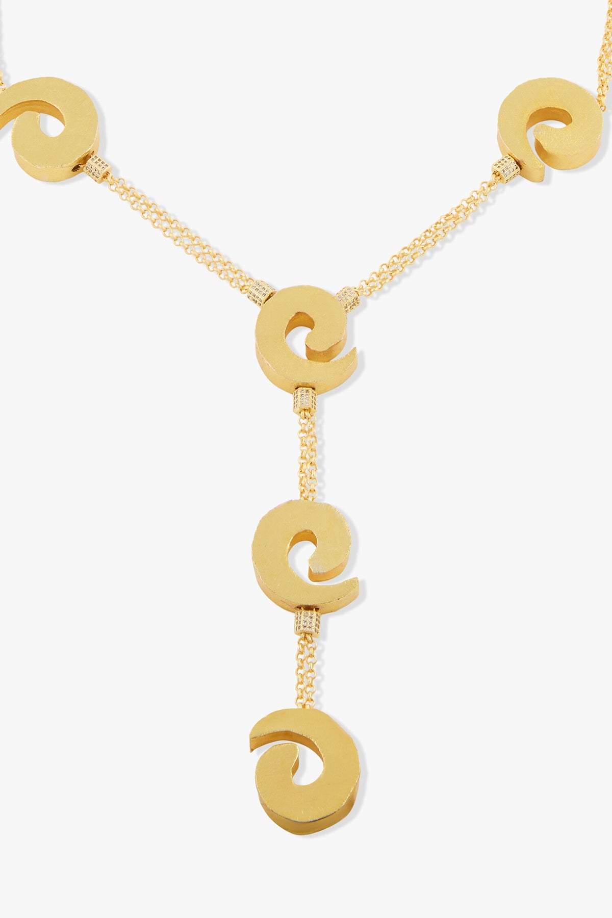 Gold Plated Solene Pendant Necklace 