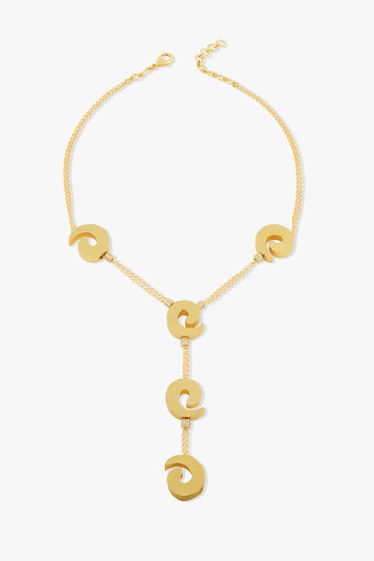 Gold Plated Solene Pendant Necklace 