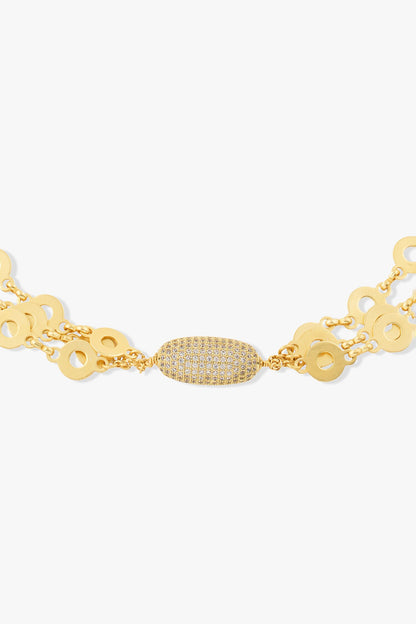Anina Gold Tone Necklace 
