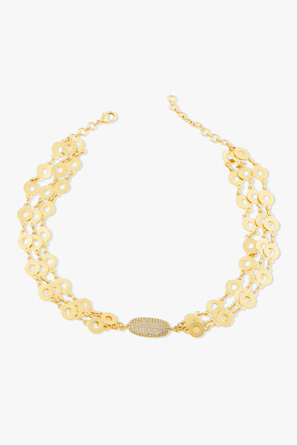 Anina Gold Tone Necklace 