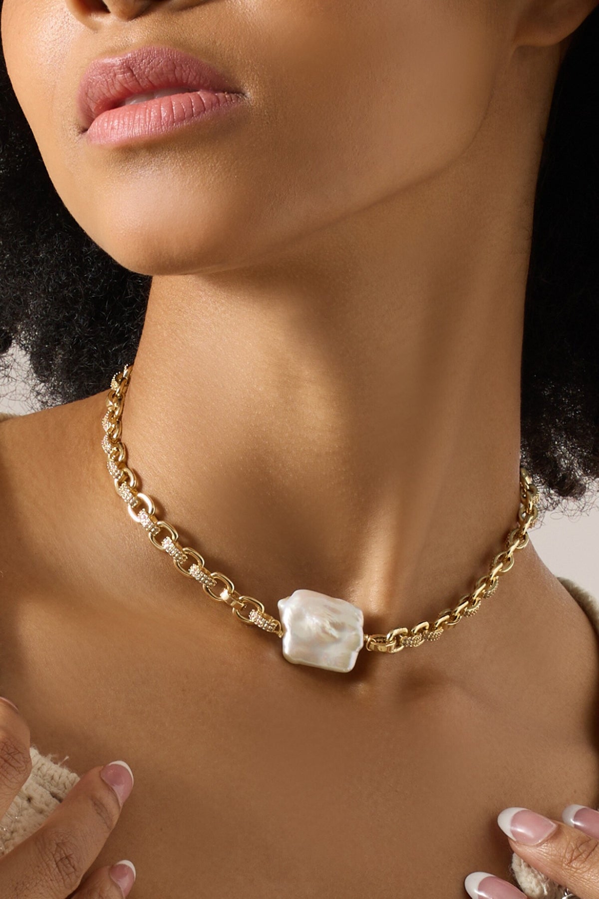 Aseneth Baroque Pearl Necklace 