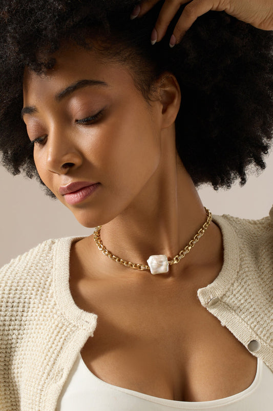 Aseneth Baroque Pearl Necklace 