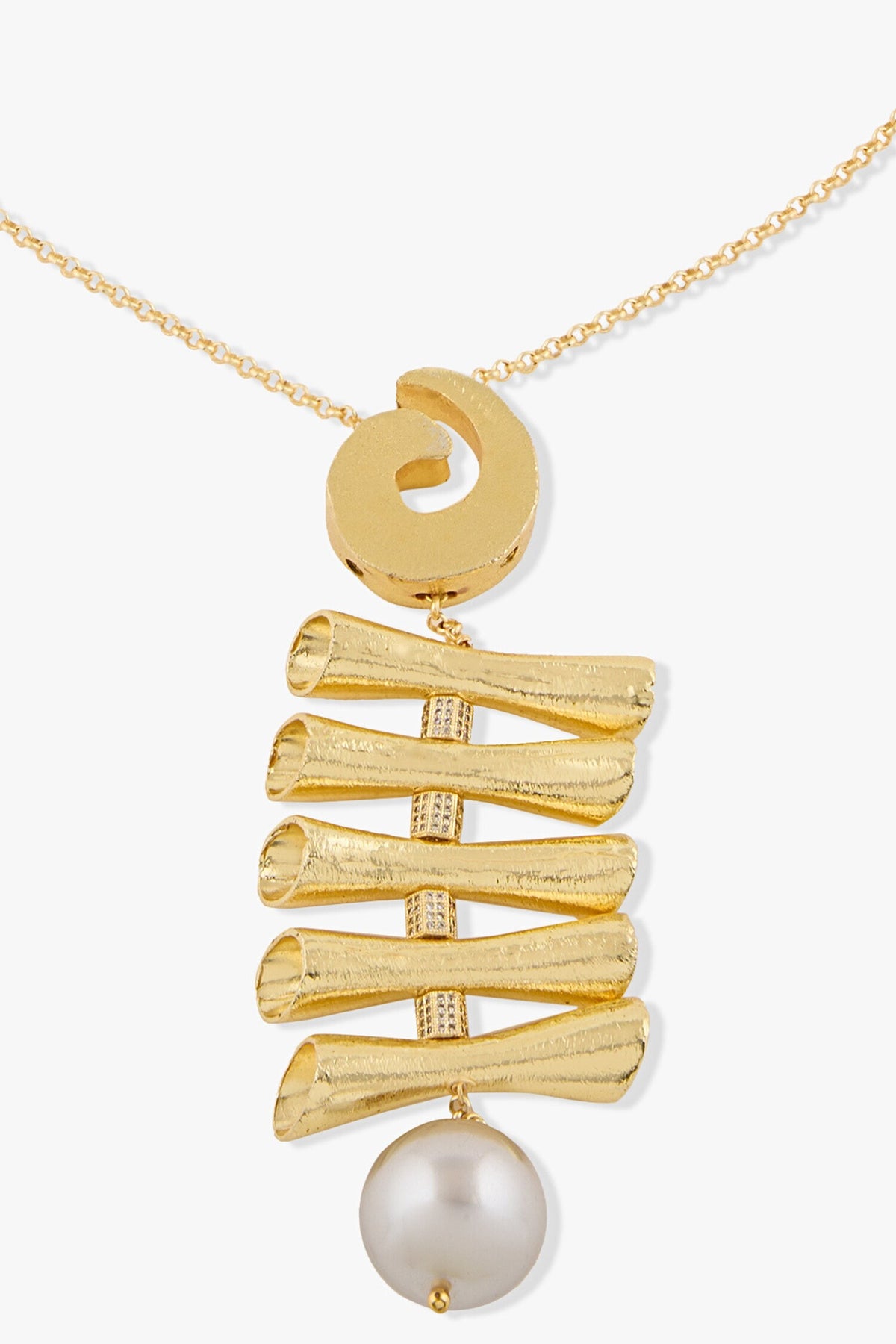 Thenira Gold Pendant Necklace 