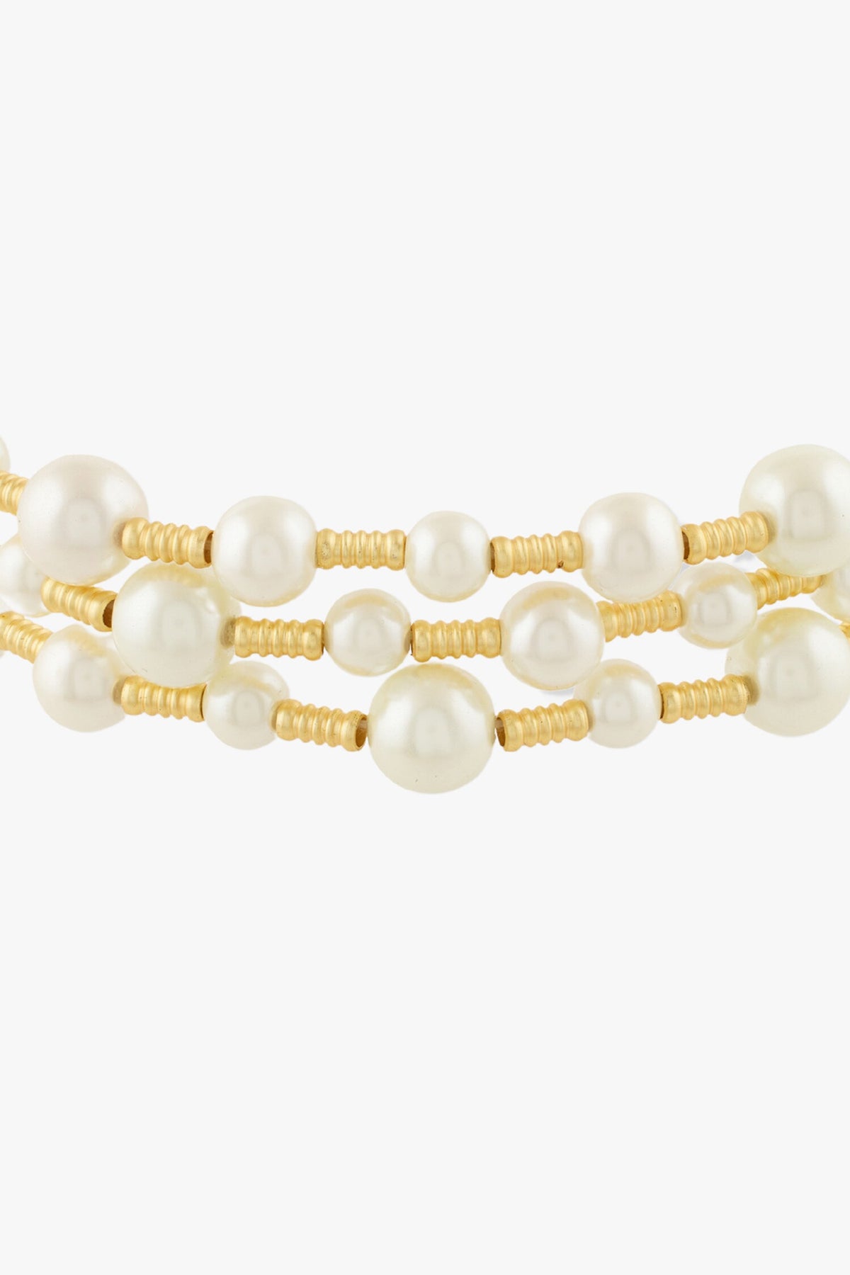 Gold Pearl Choker 