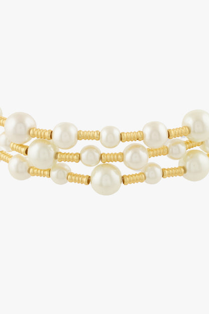 Gold Pearl Choker 