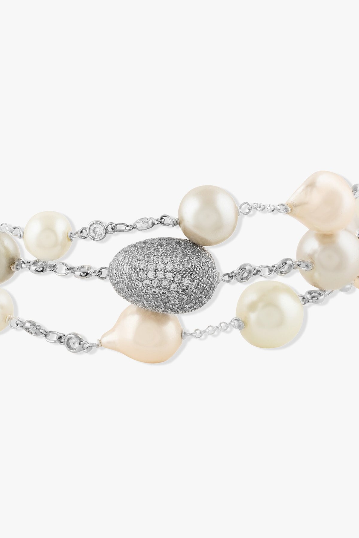 Multicolor Baroque Pearl Choker 