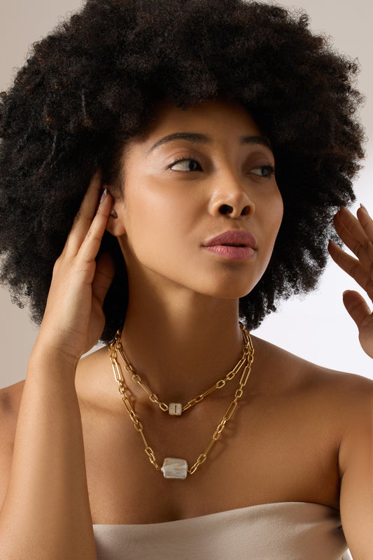 Uzara Baroque Pearl Necklace 