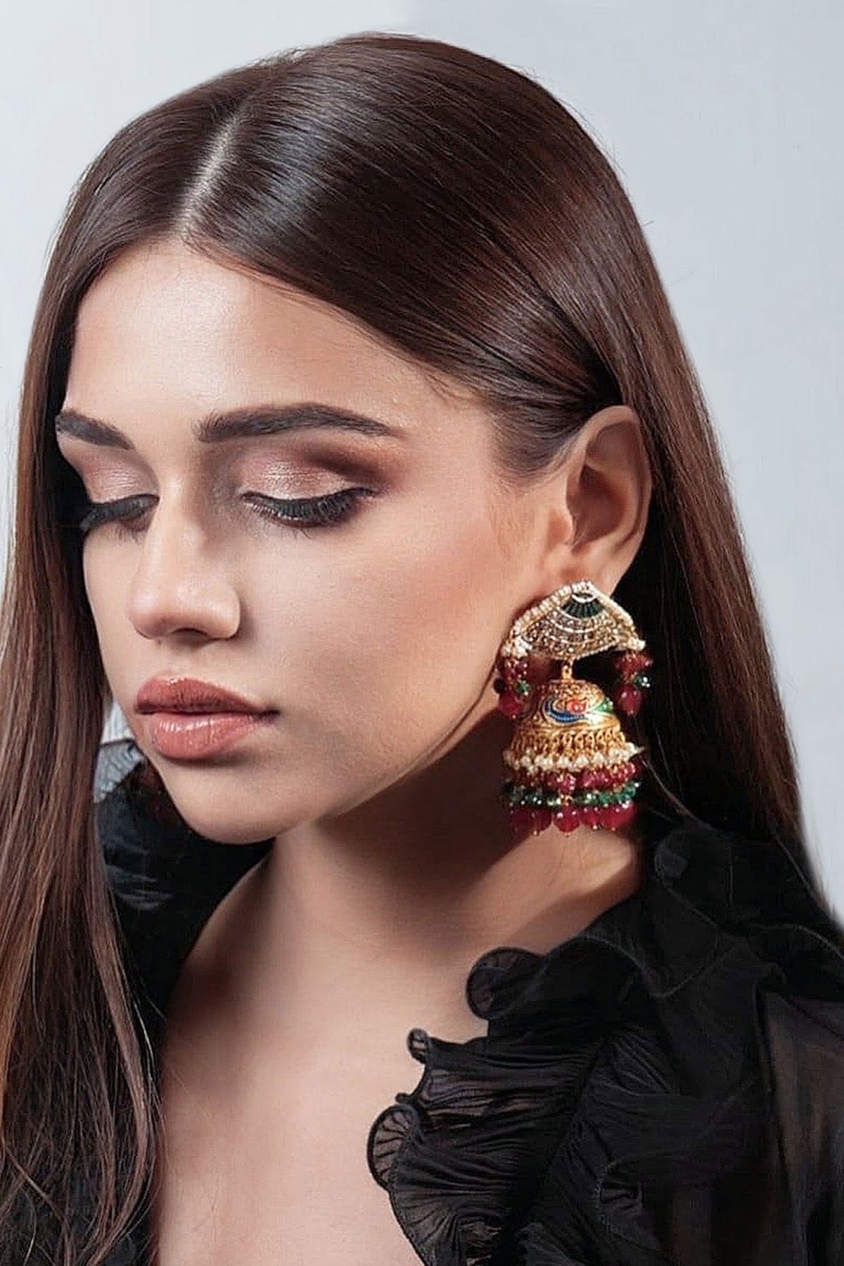 Heritage Gold Meenakari Jewellery Set 