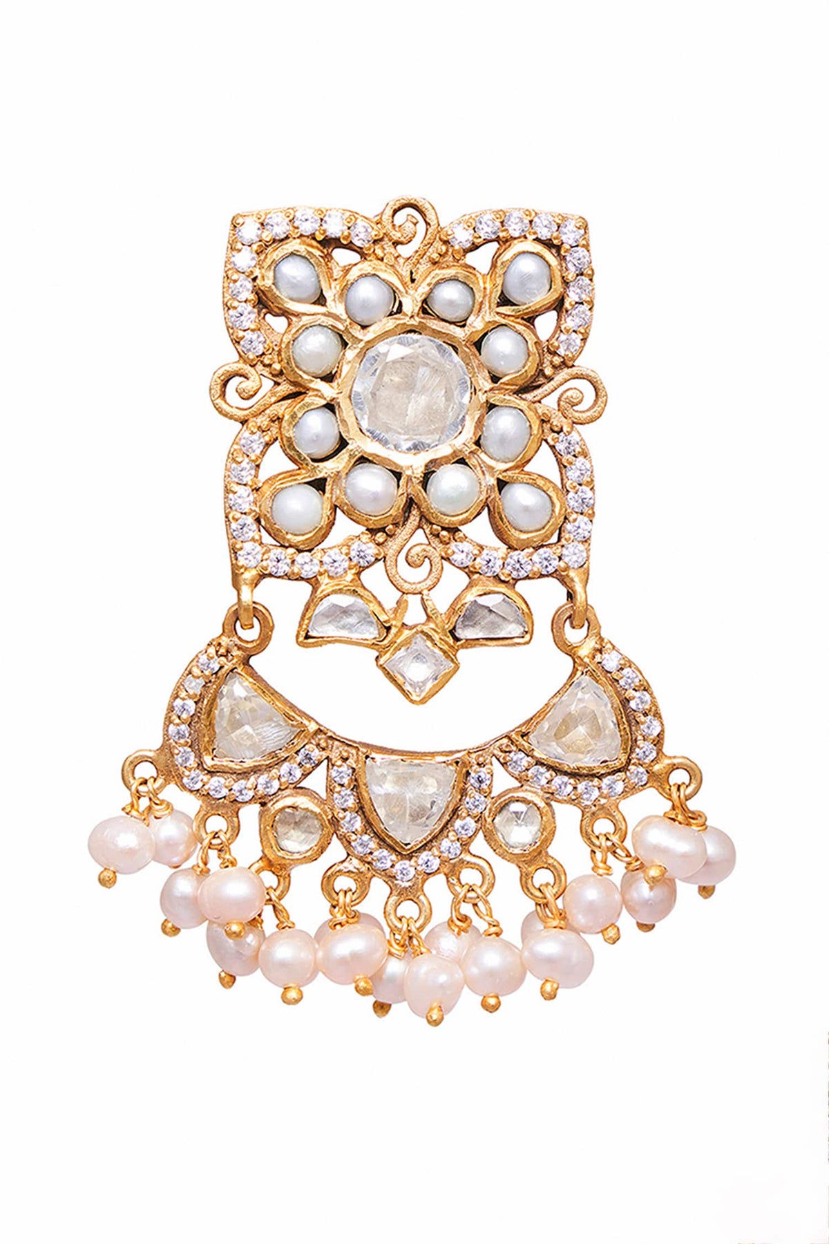 Gold Designer Aranka Earrings 