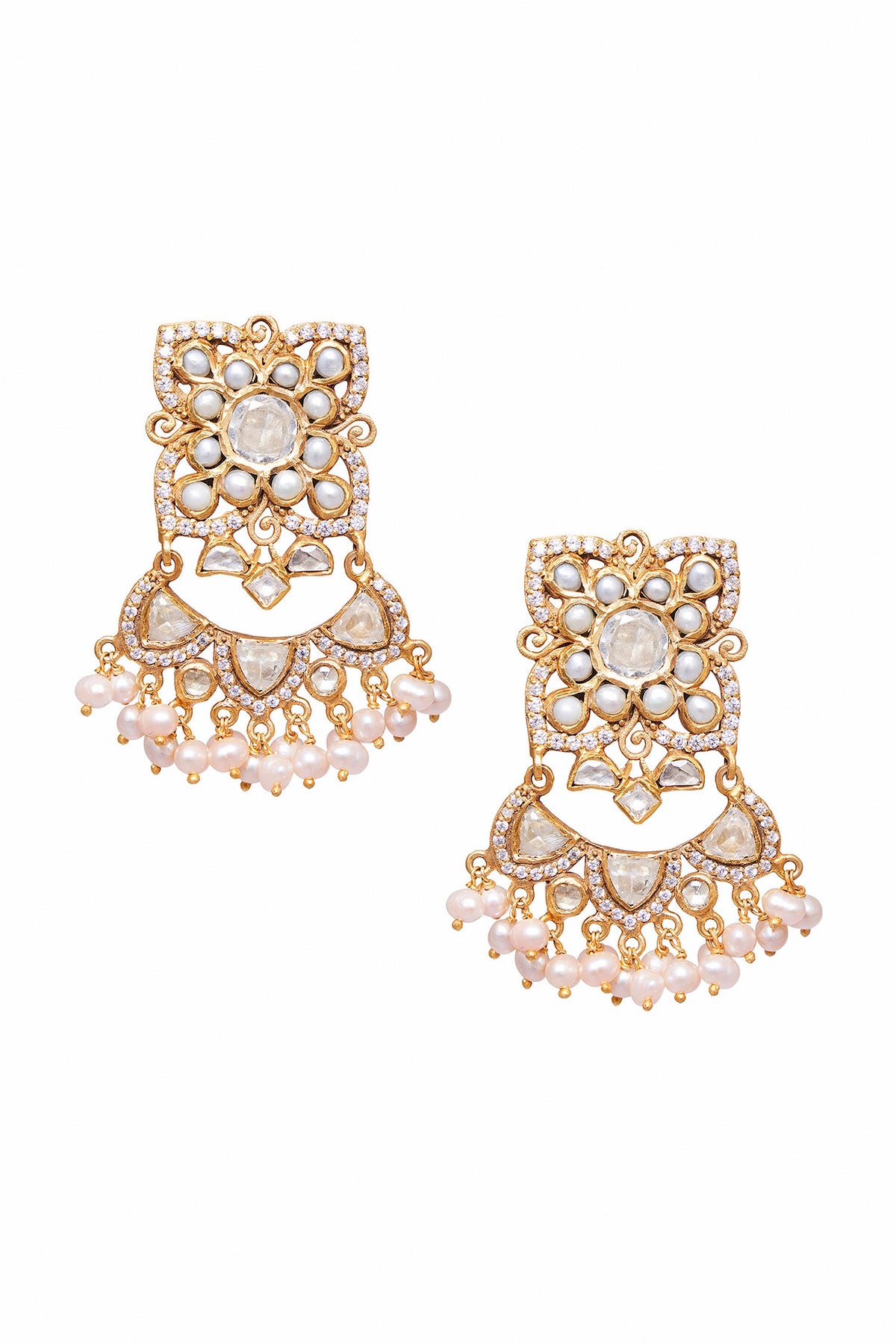 Gold Designer Aranka Earrings 
