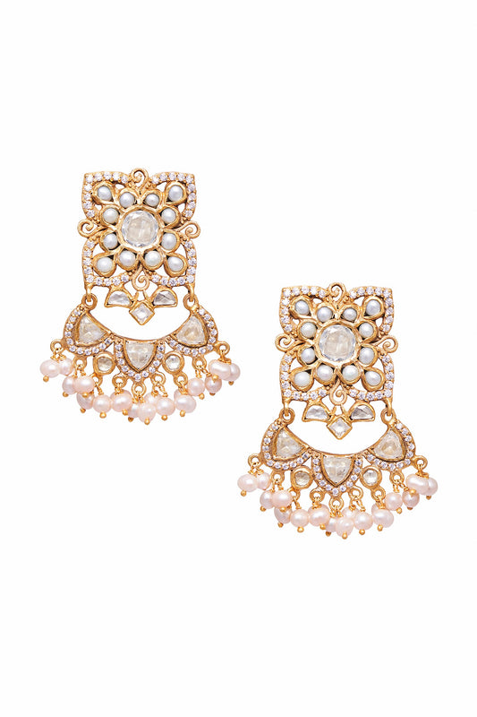 Gold Designer Aranka Earrings 