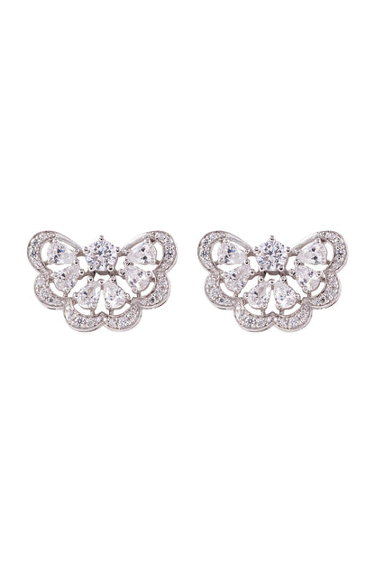 Fleuris Half Embellished Studs 