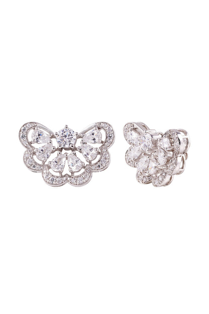 Fleuris Half Embellished Studs 