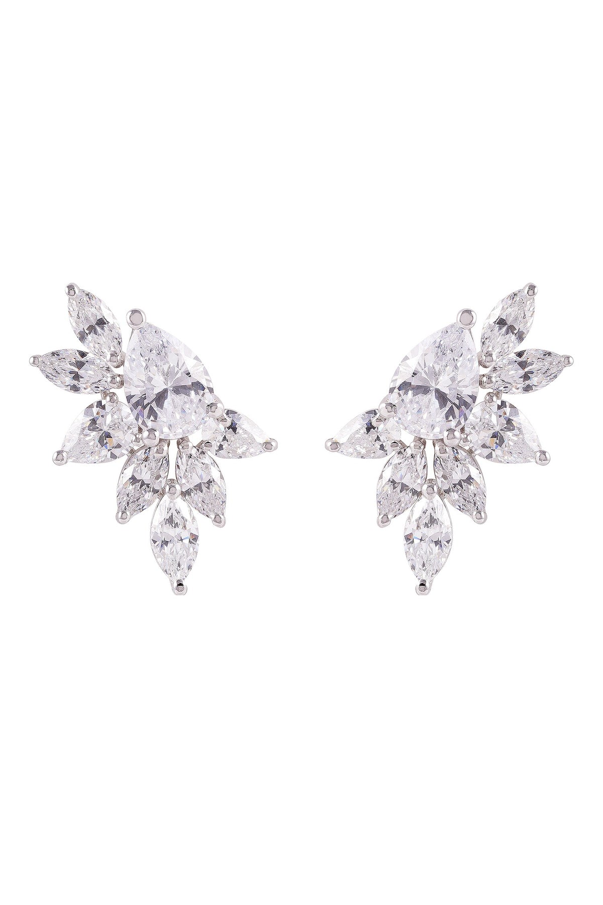 Camellia Mixed-Cut Studs 