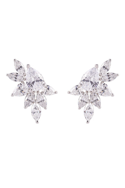 Camellia Mixed-Cut Studs 