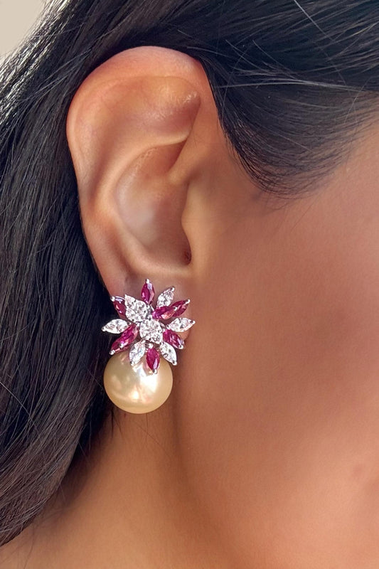 Gulzar Pearl Drops Earrings 