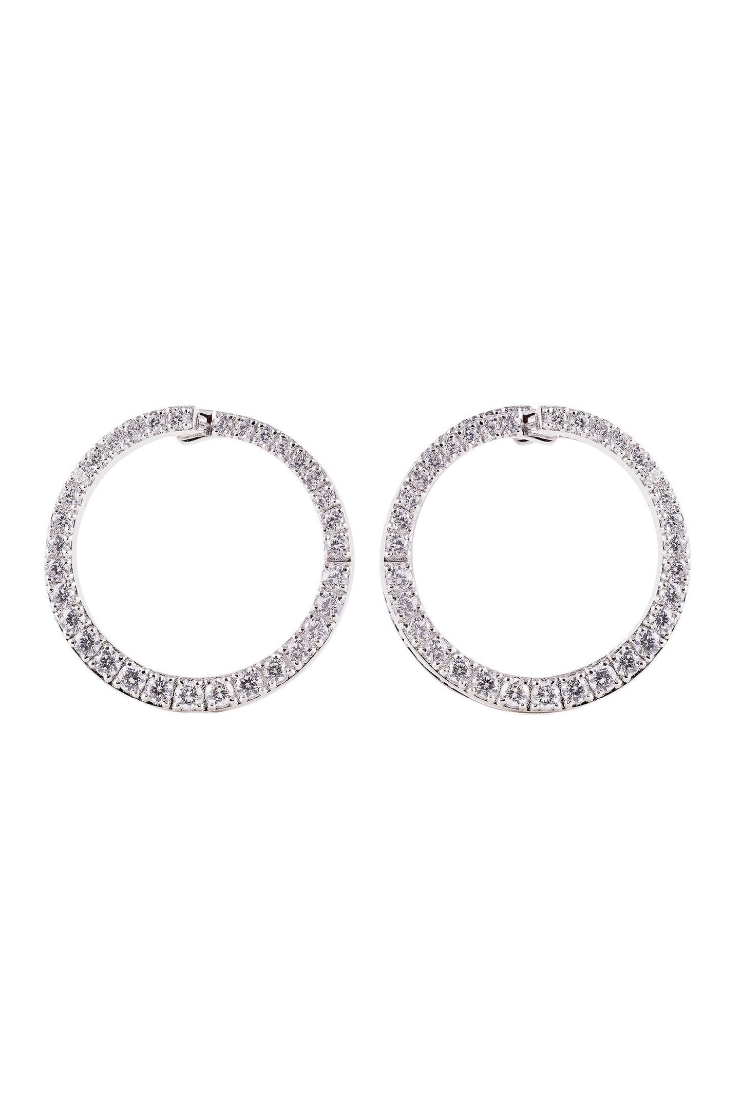 Embellished Wrap Hoop Earrings 