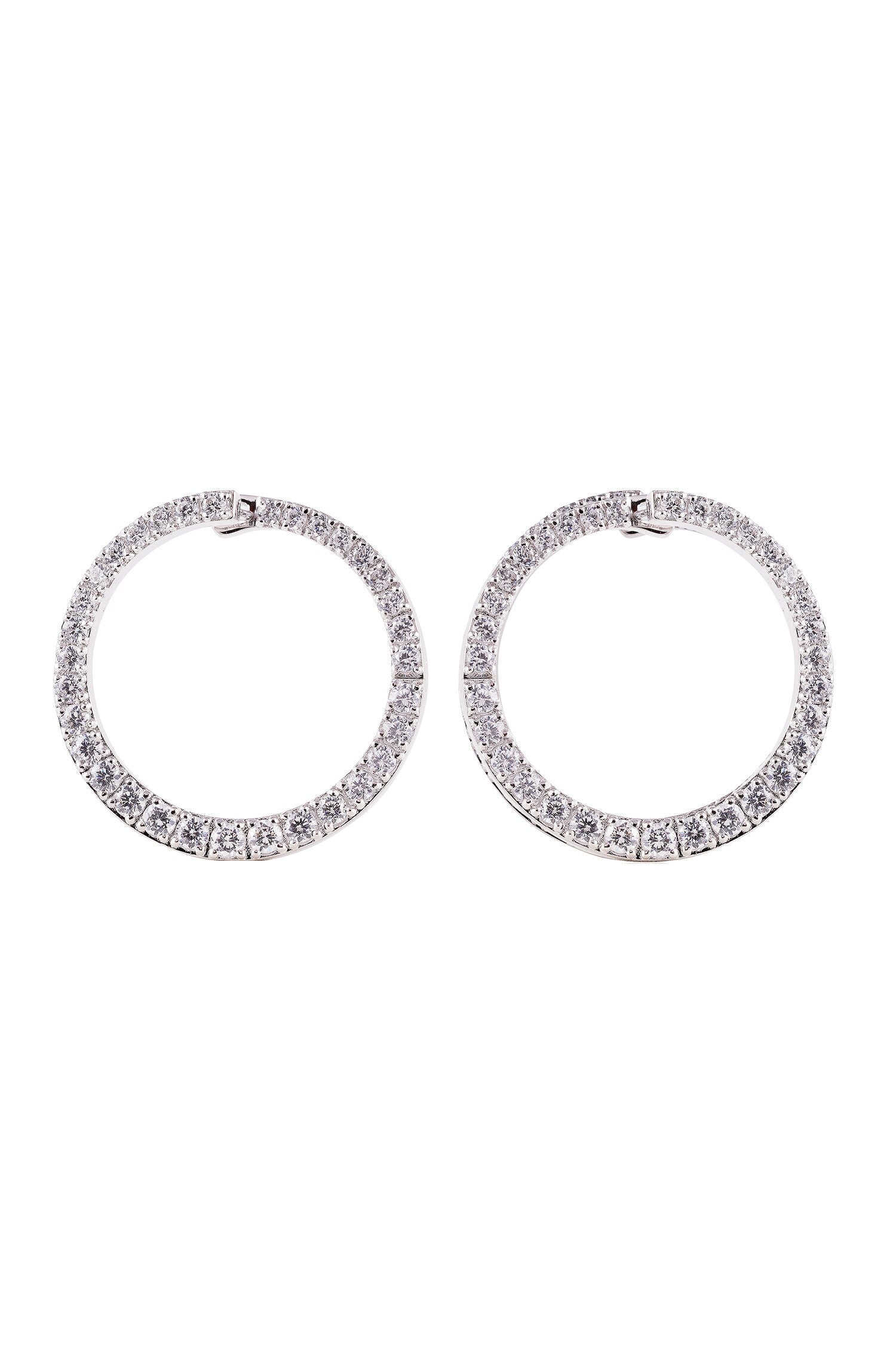Embellished Wrap Hoop Earrings 