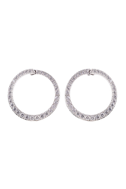 Embellished Wrap Hoop Earrings 