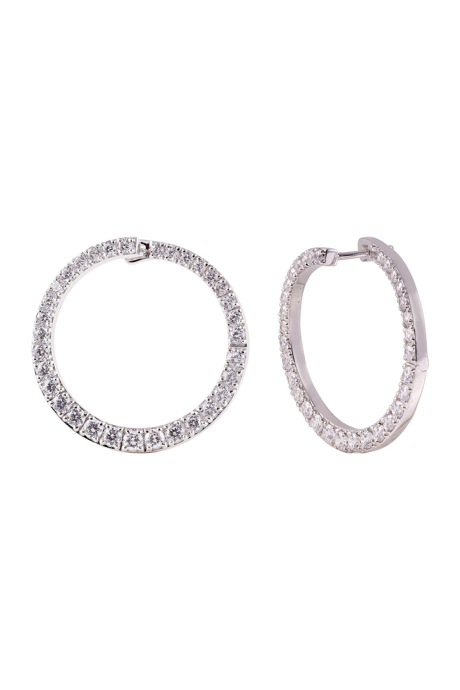 Embellished Wrap Hoop Earrings 