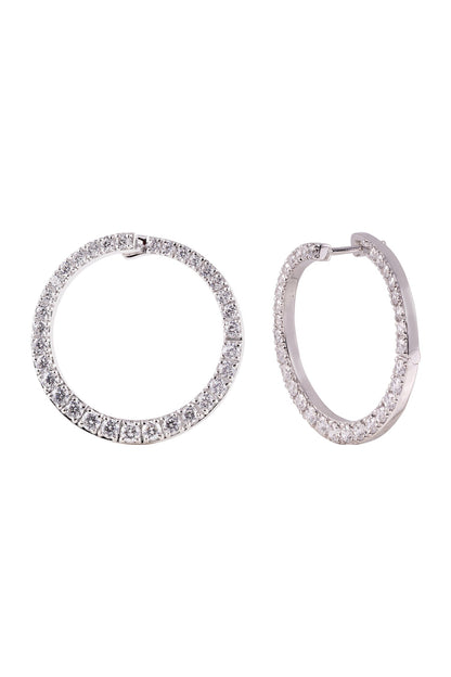 Embellished Wrap Hoop Earrings 