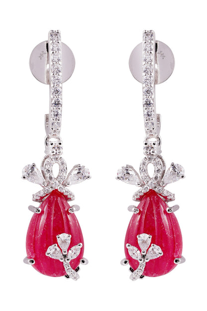 Carved Melon Drop Earrings 