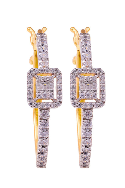Elanor Gold Plated Hoop Earrings 