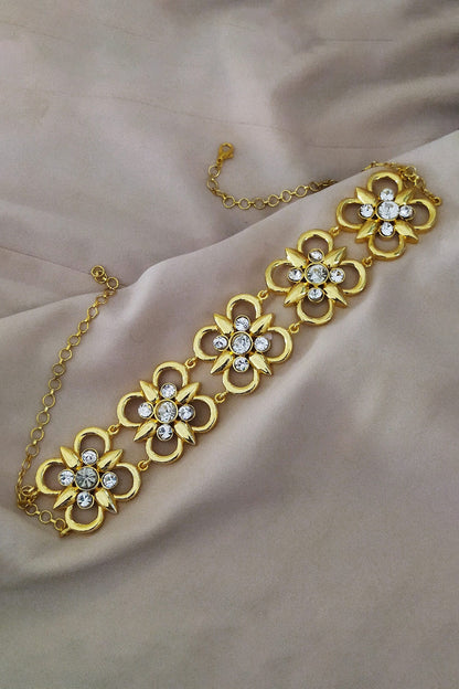 Floral Swarovski Choker 