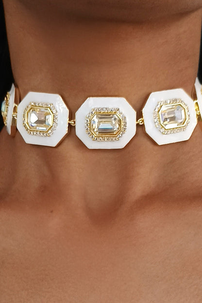 Swarovski Geometric Choker 