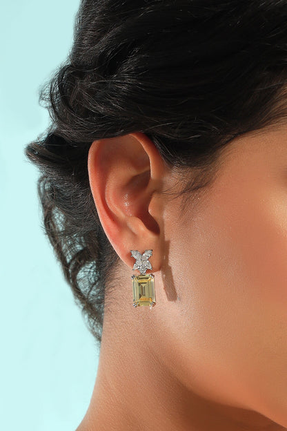 Yellow Sapphire Designer Earrings 