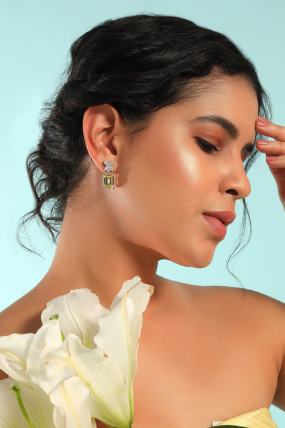 Yellow Sapphire Designer Earrings 