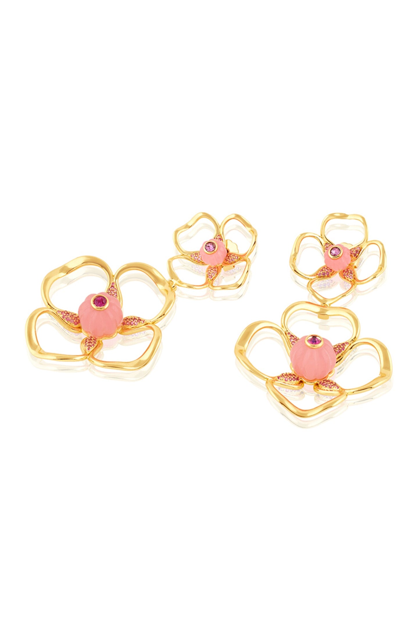 Rose Radiance Dangler Earrings 