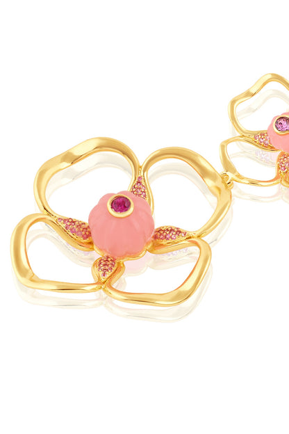 Rose Radiance Dangler Earrings 