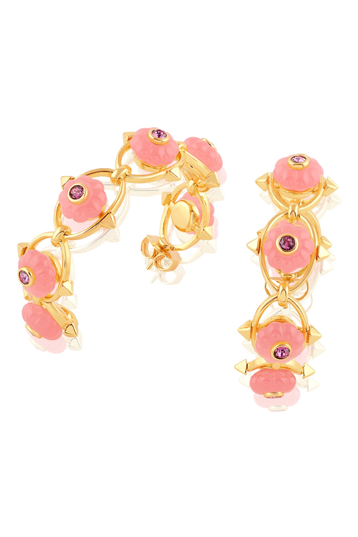 Twilight Bloom Hoop Earrings 
